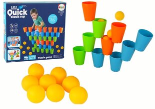 Topsi- ja pallimäng 3in1 Lean Toys, 44-osaline цена и информация | Настольные игры, головоломки | kaup24.ee