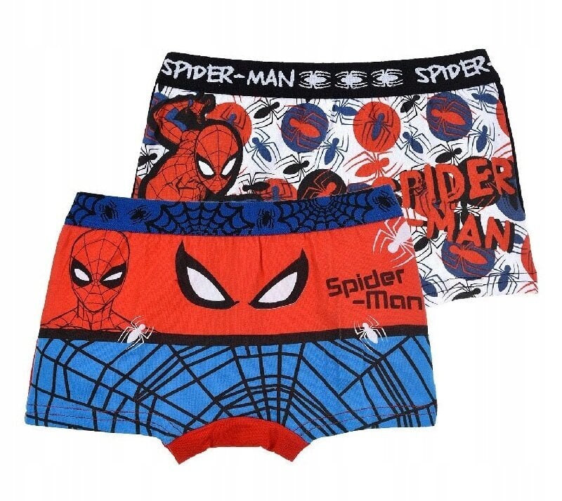 Aluspüksid poistele Spider-Man, 2 paari цена и информация | Poiste aluspesu | kaup24.ee