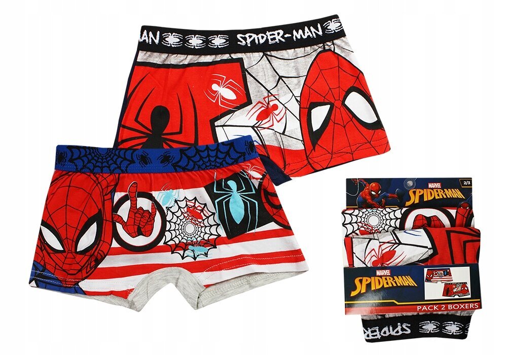 Aluspüksid poistele Spider-Man, 2 paari hind ja info | Poiste aluspesu | kaup24.ee