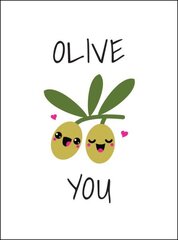 Olive You: Punderful Ways to Say 'I Love You' цена и информация | Самоучители | kaup24.ee