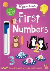 I'm Starting School: First Numbers: Wipe-clean book with pen hind ja info | Väikelaste raamatud | kaup24.ee