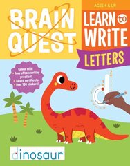 Brain Quest Learn to Write: Letters hind ja info | Väikelaste raamatud | kaup24.ee