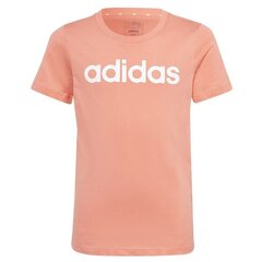 Tüdrukute T-särk Adidas Lin Tee Jr. IC3153, oranž hind ja info | Tüdrukute särgid | kaup24.ee