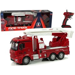 Remote Control Fire Truck 2.4G Lights and Sounds Red hind ja info | Poiste mänguasjad | kaup24.ee