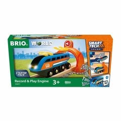 BRIO mängurong WORLD Smart Tech Sound Record & Play Engine Starter Pack, 33971 hind ja info | Poiste mänguasjad | kaup24.ee