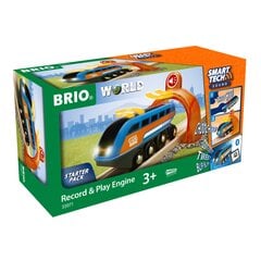 BRIO mängurong WORLD Smart Tech Sound Record & Play Engine Starter Pack, 33971 hind ja info | Poiste mänguasjad | kaup24.ee