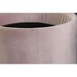 Jalatugi DKD Home Decor Must Roosa Metall Polüester (42 x 42 x 42 cm) hind ja info | Kott-toolid, tumbad, järid | kaup24.ee