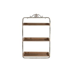 Полка DKD Home Decor (64 x 19 x 107 cm), белая, коричневая цена и информация | Полки | kaup24.ee