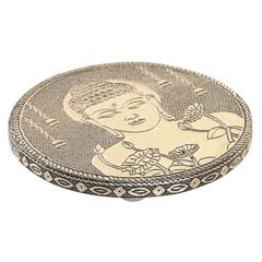 Küünlaalus DKD Home Decor Ø 10 cm Puit Buddha Alumiinium hind ja info | Küünlad, küünlajalad | kaup24.ee