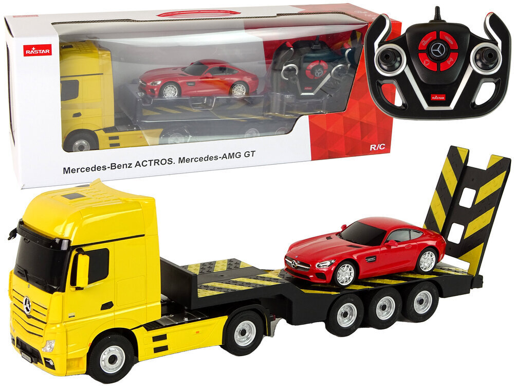Veok koos sõiduauto ja puldiga Mercedes-Benz Rastar hind ja info | Poiste mänguasjad | kaup24.ee