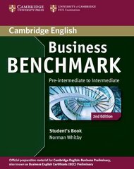 Business Benchmark Pre-intermediate - Intermediate Business Preliminary Student's Book 2nd Revised edition hind ja info | Võõrkeele õppematerjalid | kaup24.ee