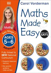 Maths Made Easy: Advanced, Ages 5-6 (Key Stage 1): Supports the National Curriculum, Maths Exercise Book цена и информация | Книги для подростков и молодежи | kaup24.ee