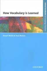 How Vocabulary Is Learned цена и информация | Пособия по изучению иностранных языков | kaup24.ee