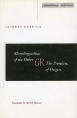 Monolingualism of the Other: or, The Prosthesis of Origin цена и информация | Пособия по изучению иностранных языков | kaup24.ee