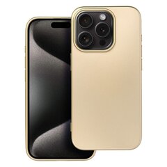 Metallic Чехол для Iphone 15 Pro, золото цена и информация | Чехлы для телефонов | kaup24.ee