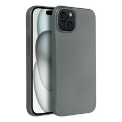 Metallic Чехол для Iphone 15 Plus, серый цена и информация | Чехлы для телефонов | kaup24.ee