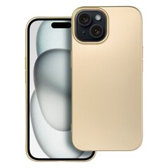 Metallic Чехол для Iphone 15, золото цена и информация | Чехлы для телефонов | kaup24.ee