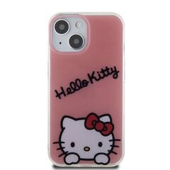 Hello Kitty HKHCP15SHDGKEP iPhone 15 6.1 różowy|pink hardcase IML Gradient Electrop Kitty Head цена и информация | Чехлы для телефонов | kaup24.ee
