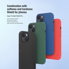 Nillkin Super Frosted PRO Back Cover for Apple iPhone 15 Pro Max Deep Green (Without Logo Cutout) цена и информация | Чехлы для телефонов | kaup24.ee