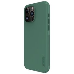 Nillkin Super Frosted PRO Back Cover for Apple iPhone 15 Pro Max Deep Green (Without Logo Cutout) цена и информация | Чехлы для телефонов | kaup24.ee