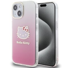Hello Kitty HKHMP15SPGHCKD iPhone 15 6.1" złoty|gold hardcase Leather Kitty Head MagSafe цена и информация | Чехлы для телефонов | kaup24.ee