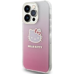 Hello Kitty HKHCP15XHDGKEP iPhone 15 Pro Max 6.7" różowy|pink hardcase IML Gradient Electrop Kitty Head цена и информация | Чехлы для телефонов | kaup24.ee