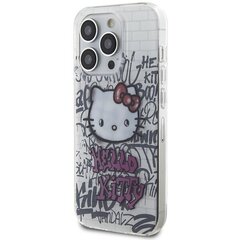 Hello Kitty HKHCP15XHKHLK iPhone 15 Pro Max 6.7" czarny|black hardcase IML Kitty Face цена и информация | Чехлы для телефонов | kaup24.ee