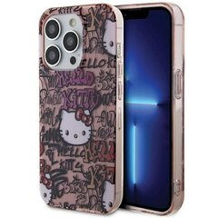 Hello Kitty HKHCP15XHDGPTP iPhone 15 Pro Max 6.7" różowy|pink hardcase IML Tags Graffiti цена и информация | Чехлы для телефонов | kaup24.ee