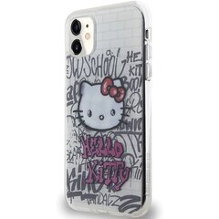 Hello Kitty HKHCN61HDGPHT iPhone 11 | Xr 6.1" biały|white hardcase IML Kitty On Bricks Graffiti цена и информация | Чехлы для телефонов | kaup24.ee