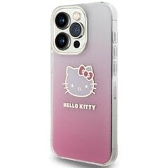 Hello Kitty HKHCP14LHDGKEP iPhone 14 Pro 6.1" różowy|pink hardcase IML Gradient Electrop Kitty Head цена и информация | Чехлы для телефонов | kaup24.ee