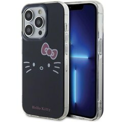Hello Kitty HKHCP15LHKHLK iPhone 15 Pro 6.1" czarny|black hardcase IML Kitty Face цена и информация | Чехлы для телефонов | kaup24.ee