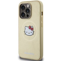 Hello Kitty HKHMP13LPGHCKD iPhone 13 Pro | 13 6.1" złoty|gold hardcase Leather Kitty Head MagSafe цена и информация | Чехлы для телефонов | kaup24.ee