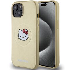 Hello Kitty HKHMP14SPGHCKD iPhone 14 6.1" złoty|gold hardcase Leather Kitty Head MagSafe цена и информация | Чехлы для телефонов | kaup24.ee
