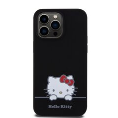 Hello Kitty Liquid Silicone Daydreaming Logo Case for iPhone 15 Pro Black цена и информация | Чехлы для телефонов | kaup24.ee