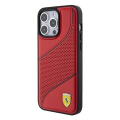 Ferrari FEHCP15LPWAR iPhone 15 Pro 6.1" czerwony|red hardcase Perforated Waves Metal Logo цена и информация | Чехлы для телефонов | kaup24.ee