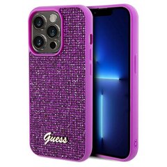 Guess GUHCP14LPSFDGSS iPhone 14 Pro 6.1" srebrny|silver hardcase Sequin Script Metal цена и информация | Чехлы для телефонов | kaup24.ee