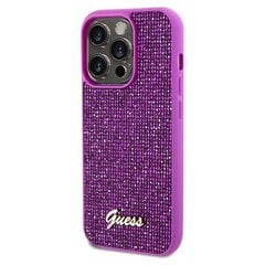 Guess GUHCP14XPMSDGSK iPhone 14 Pro Max 6.7" czarny|black hardcase Disco Metal Script цена и информация | Чехлы для телефонов | kaup24.ee