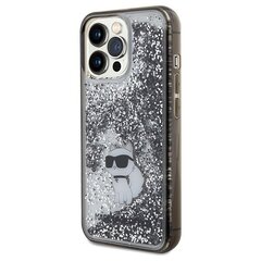 Karl Lagerfeld KLHCP13XLKCNSK iPhone 13 Pro Max 6.7" transparent hardcase Liquid Glitter Choupette цена и информация | Чехлы для телефонов | kaup24.ee