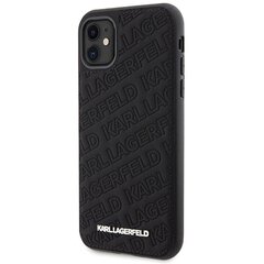 Karl Lagerfeld KLHCN61GSAKCPK iPhone 11 | Xr 6.1" czarny|black hardcase Gripstand Saffiano Karl&Choupette Pins цена и информация | Чехлы для телефонов | kaup24.ee