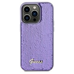 Guess GUHCN61PSFDGSU iPhone 11 | Xr 6.1" fioletowy|purple hardcase Sequin Script Metal цена и информация | Чехлы для телефонов | kaup24.ee