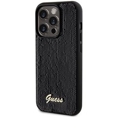 Guess GUHCP13LPMSDGSK iPhone 13 Pro | 13 6.1" czarny|black hardcase Disco Metal Script цена и информация | Чехлы для телефонов | kaup24.ee