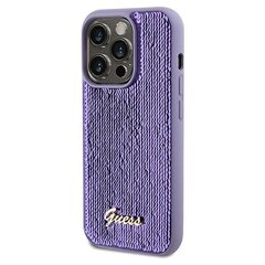 Guess GUHCP13LPSFDGSUiPhone 13 Pro | 13 6.1" fioletowy|purple hardcase Sequin Script Metal цена и информация | Чехлы для телефонов | kaup24.ee