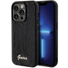 Guess GUHCP13XPSFDGSK iPhone 13 Pro Max 6.7" czarny|black hardcase Sequin Script Metal цена и информация | Чехлы для телефонов | kaup24.ee