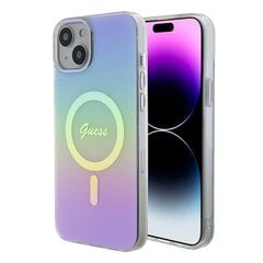 Guess GUHMP15MHITSU iPhone 15 Plus | 14 Plus 6.7" fioletowy|purple hardcase IML Iridescent MagSafe цена и информация | Чехлы для телефонов | kaup24.ee