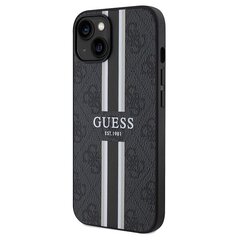 Guess GUHMP15SP4RPSK iPhone 15 | 14 | 13 6.1" czarny|black hardcase 4G Printed Stripes MagSafe цена и информация | Чехлы для телефонов | kaup24.ee