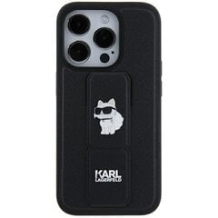 Karl Lagerfeld KLHCN61GSAKCPK iPhone 11 | Xr 6.1" czarny|black hardcase Gripstand Saffiano Karl&Choupette Pins цена и информация | Чехлы для телефонов | kaup24.ee