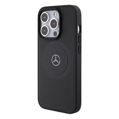 Mercedes MEHMP15X23RHSK iPhone 15 Pro Max 6.7" czarny|black hardcase Stripes Pattern Leather MagSafe цена и информация | Mercedes Мобильные телефоны, Фото и Видео | kaup24.ee