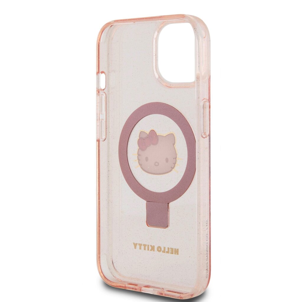 Hello Kitty IML Ringstand Glitter Kitty Head Logo MagSafe Case hind ja info | Telefoni kaaned, ümbrised | kaup24.ee