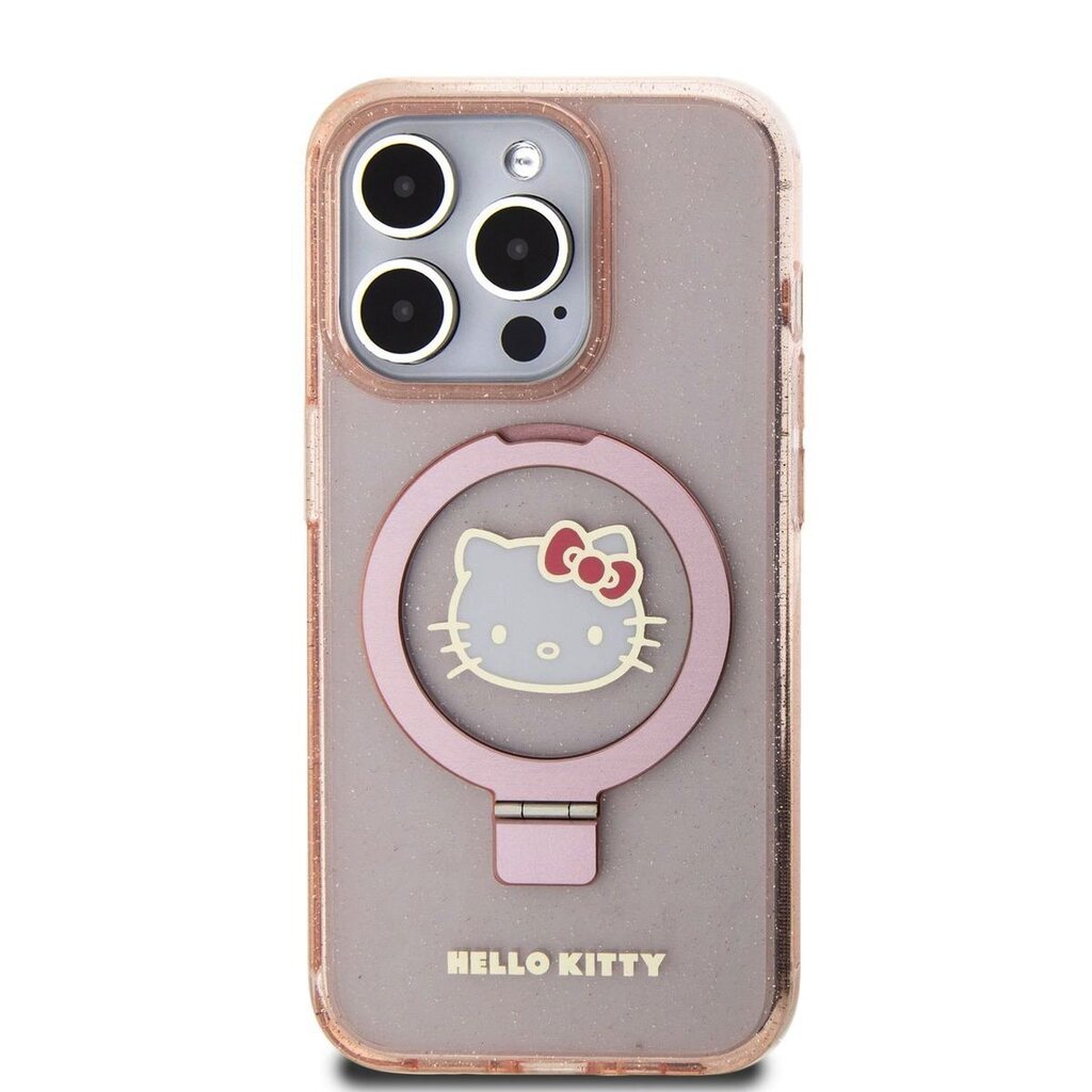 Hello Kitty IML Ringstand Glitter Kitty Head Logo Case цена и информация | Telefoni kaaned, ümbrised | kaup24.ee