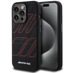 AMG AMHMP15L23SSPK iPhone 15 Pro 6.1" czarny|black hardcase Silicone Large Rhombuses Pattern MagSafe цена и информация | Чехлы для телефонов | kaup24.ee